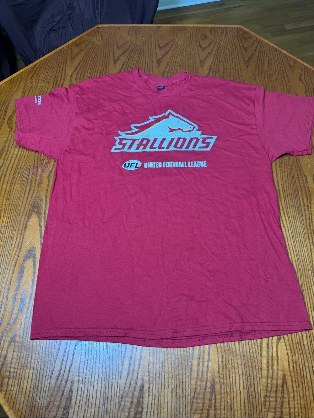 Birmingham Stallions UFL T Shirt Men’s XL Red United Football League Gildan